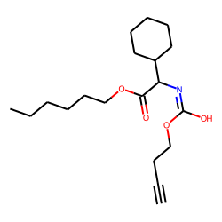 Glycine, 2-cyclohexyl-N-(but-3-yn-1-yl)oxycarbonyl-, hexyl ester