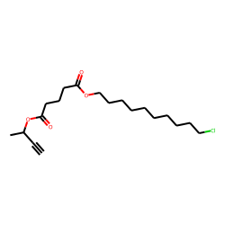 Glutaric acid, but-3-yn-2-yl 10-chlorodecyl ester