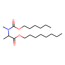 DL-Alanine, N-methyl-N-hexyloxycarbonyl-, octyl ester