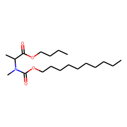 DL-Alanine, N-methyl-N-decyloxycarbonyl-, butyl ester
