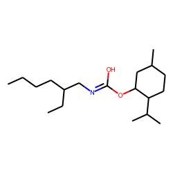 Carbonic acid, monoamide, N-2-ethylhexyl-, menthyl ester