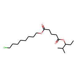 Glutaric acid, 2-methylpent-3-yl 8-chlorooctyl ester