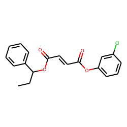 Fumaric acid, 1-phenylprop-1-yl 3-chlorophenyl ester