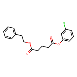 Glutaric acid, 3-chlorophenyl phenethyl ester