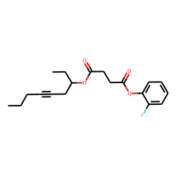 Succinic acid, 2-fluorophenyl non-5-yn-3-yl ester