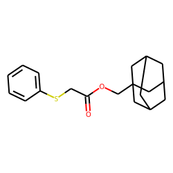 (Phenylthio)acetic acid, 1-adamantylmethyl ester