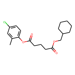 Glutaric acid, cyclohexylmethyl 2-methyl-4-chlorophenyl ester