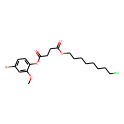 Succinic acid, 8-chlorooctyl 4-bromo-2-methoxyphenyl ester