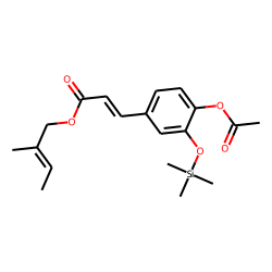 2-Methyl-2-butenyl (E)-4-acetylcaffeate, TMS