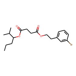 Succinic acid, 3-bromophenethyl 2-methylhex-3-yl ester