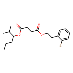 Succinic acid, 2-bromophenethyl 2-methylhex-3-yl ester