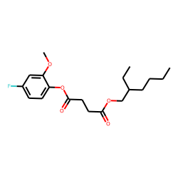 Succinic acid, 2-ethylhexyl 4-fluoro-2-methoxyphenyl ester