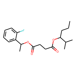 Succinic acid, 1-(2-fluorophenyl)ethyl 2-methylhex-3-yl ester