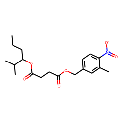 Succinic acid, 2-methylhex-3-yl 3-methyl-4-nitrobenzyl ester