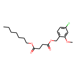 Succinic acid, heptyl 2-methoxy-4-chlorobenzyl ester