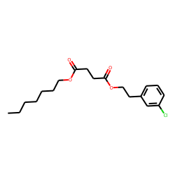 Succinic acid, 3-chlorophenethyl heptyl ester