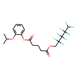 Glutaric acid, 2,2,3,3,4,4,5,5-octafluoropentyl 2-isopropoxyphenyl ester
