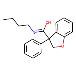 3-Benzofuran carboxamide, n-(n-butyl)-2,3-dihydro-3-phenyl-