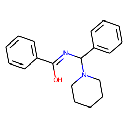 N-benzoyl-a-1-piperidylbenzylamine