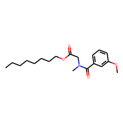 Sarcosine, N-(3-methoxybenzoyl)-, octyl ester