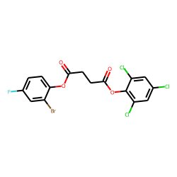 Succinic acid, 2,4,6-trichlorophenyl 2-bromo-4-fluorophenyl ester