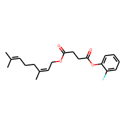 Succinic acid, 2-fluorophenyl geranyl ester
