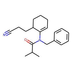 1-(N-Benzyl-N-isobutyryl)amino-6-(2-cyanoethyl)cyclohexene