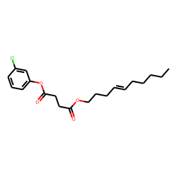 Succinic acid, 3-chlorophenyl dec-4-en-1-yl ester