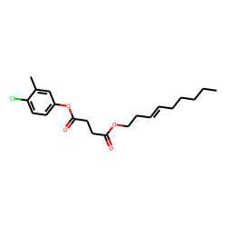 Succinic acid, 4-chloro-3-methylphenyl non-3-en-1-yl ester
