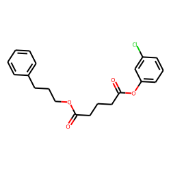Glutaric acid, 3-chlorophenyl 3-phenylpropyl ester