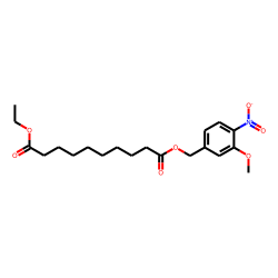 Sebacic acid, ethyl 3-methoxy-4-nitrobenzyl ester