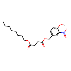 Succinic acid, 4-methoxy-3-nitrobenzyl octyl ester