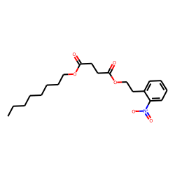 Succinic acid, 2-nitrophenethyl octyl ester