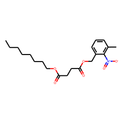 Succinic acid, 3-methyl-2-nitrobenzyl octyl ester