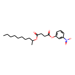 Succinic acid, dec-2-yl 3-nitrophenyl ester
