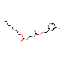 Glutaric acid, 2-(3-bromophenyl)ethyl heptyl ester