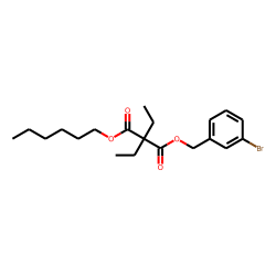 Diethylmalonic acid, 3-bromobenzyl hexyl ester