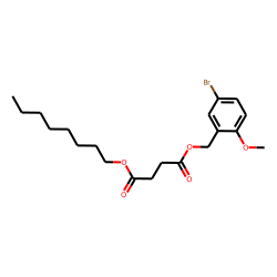 Succinic acid, 5-bromo-2-methoxybenzyl octyl ester