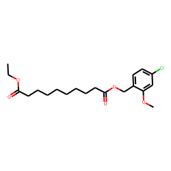 Sebacic acid, ethyl 2-methoxy-4-chlorobenzyl ester