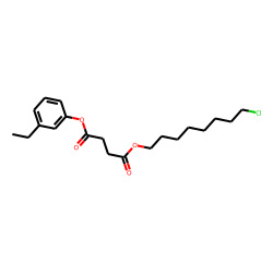 Succinic acid, 8-chlorooctyl 3-ethylphenyl ester