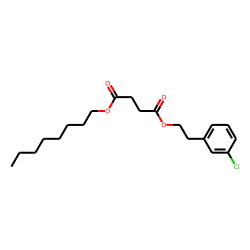 Succinic acid, 3-chlorophenethyl octyl ester