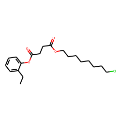 Succinic acid, 8-chlorooctyl 2-ethylphenyl ester