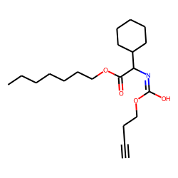 Glycine, 2-cyclohexyl-N-(but-3-yn-1-yl)oxycarbonyl-, heptyl ester