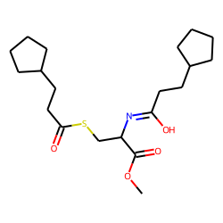 l-Cysteine, N,S-bis(3-cyclopentylpropionyl)-, methyl ester