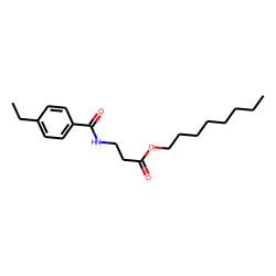 «beta»-Alanine, N-(4-ethylbenzoyl)-, octyl ester