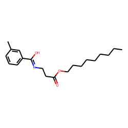 «beta»-Alanine, N-(3-methylbenzoyl)-, nonyl ester