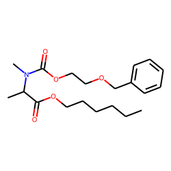 DL-Alanine, N-methyl-N-(2-benzyloxyethoxycarbonyl)-, hexyl ester