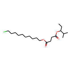 Succinic acid, 2-methylpent-3-yl 10-chlorodecyl ester