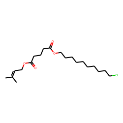 Glutaric acid, 3-methylbut-2-en-1-yl 10-chlorodecyl ester