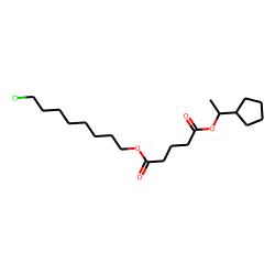 Glutaric acid, 1-cyclopentylethyl 8-chlorooctyl ester